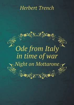 Book cover for Ode from Italy in time of war Night on Mottarone