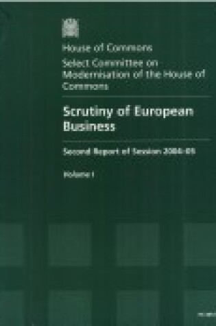 Cover of Scrutiny of European business