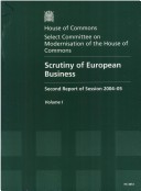 Book cover for Scrutiny of European business