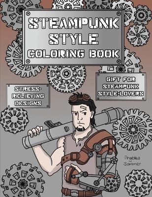 Book cover for Steampunk Style Coloring Book