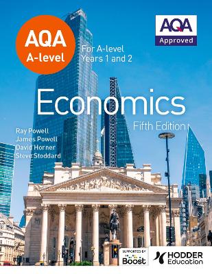 Book cover for AQA A-level Economics Fifth Edition