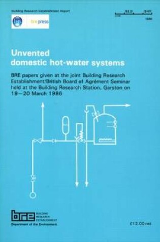 Cover of Unvented Domestic Hot-Water Systems