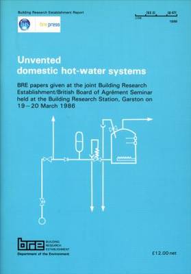 Book cover for Unvented Domestic Hot-Water Systems