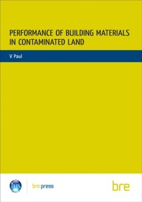 Book cover for Performance of Building Materials on Contaminated Land