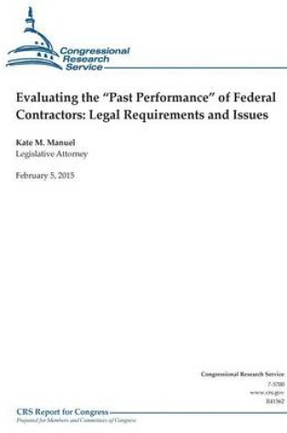Cover of Evaluating the "Past Performance" of Federal Contractors