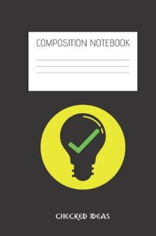 Cover of checked ideas Composition Notebook