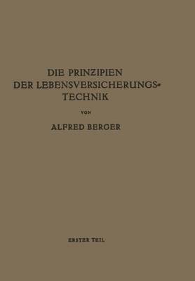 Book cover for Die Prinzipien der Lebensversicherungstechnik