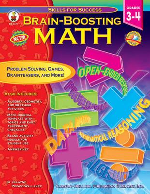 Book cover for Brain-Boosting Math, Grades 3 - 4