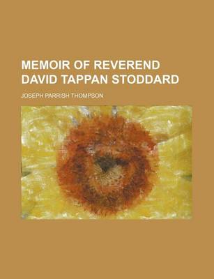 Book cover for Memoir of Reverend David Tappan Stoddard