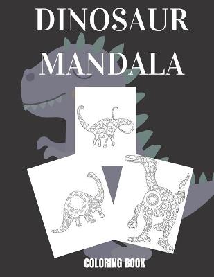 Book cover for Dinosaur Mandala Coloring Book