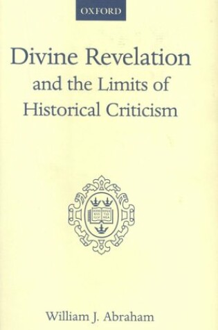 Cover of Divine Relations and the Limits of Historical Criticism