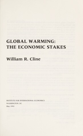 Cover of Global Warming: the Economic Stakes