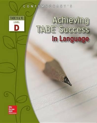 Book cover for Achieving Tabe Success in Language, Level D Workbook