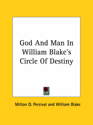 Book cover for God and Man in William Blake's Circle of Destiny