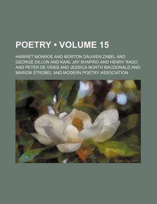 Book cover for Poetry (Volume 15 )