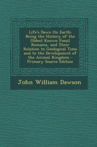 Cover of Life's Dawn on Earth