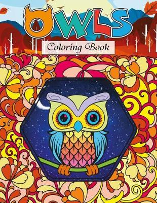 Book cover for Owls Coloring Book