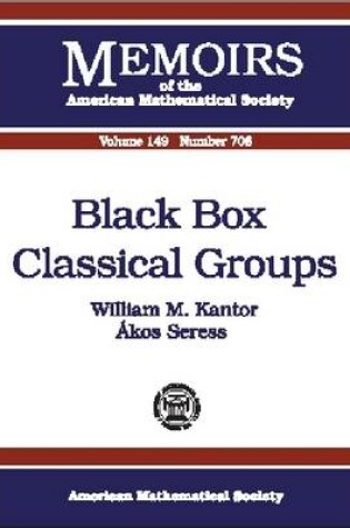 Cover of Black Box Classical Groups