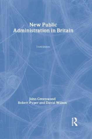 Cover of New Public Administration in Britain