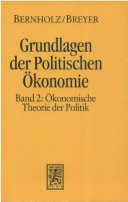 Book cover for Grundlagen Der Politischen Okonomie