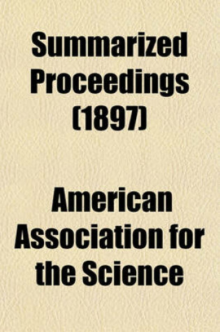 Cover of Summarized Proceedings (1897)