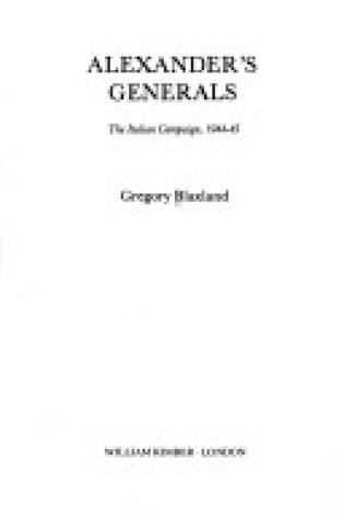 Cover of Alexander's Generals