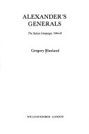 Book cover for Alexander's Generals