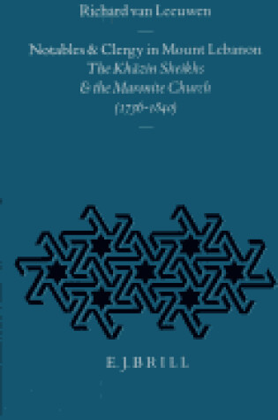 Cover of Notables and Clergy in Mount Lebanon