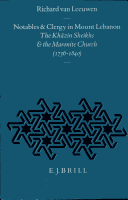 Cover of Notables and Clergy in Mount Lebanon