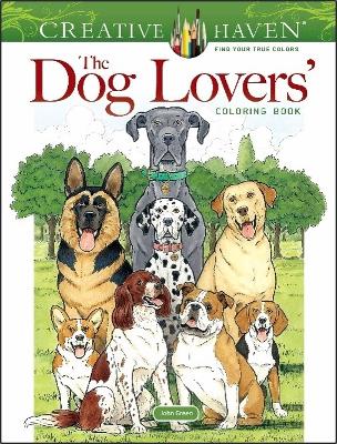 Book cover for Creative Haven the Dog Lovers' Coloring Book