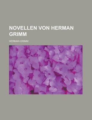 Book cover for Novellen Von Herman Grimm