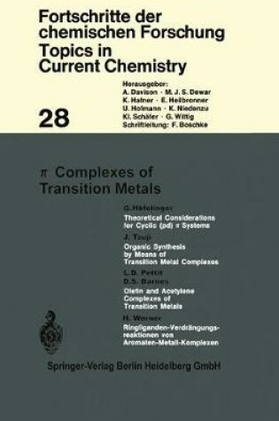 Cover of π Complexes of Transition Metals