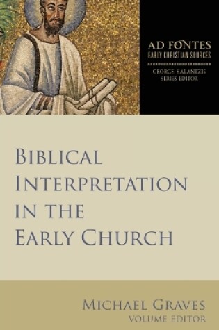 Cover of Biblical Interpretation in the Early Church