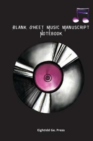 Cover of Blank Sheet Music Manuscript Notebook