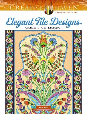 Book cover for Creative Haven Elegant Tile Designs Coloring Book