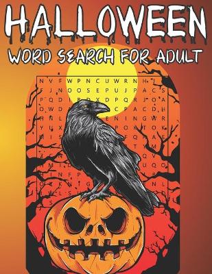 Book cover for Halloween Word Search For Adult