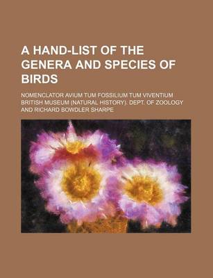 Book cover for A Hand-List of the Genera and Species of Birds; Nomenclator Avium Tum Fossilium Tum Viventium