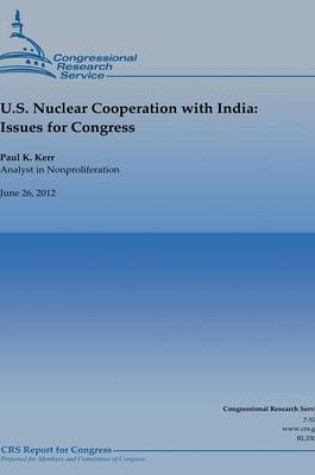 Cover of U.S. Nuclear Cooperation with India