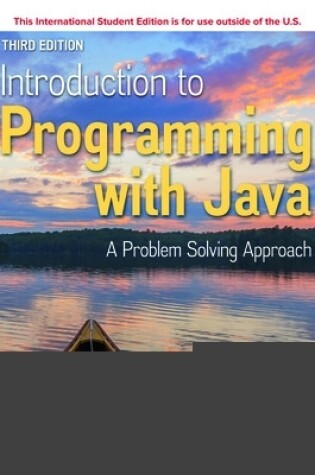 Cover of ISE Introduction to Programming with Java: A Problem Solving Approach