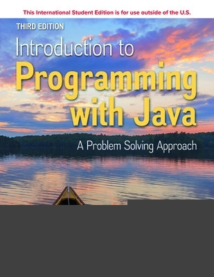 Book cover for ISE Introduction to Programming with Java: A Problem Solving Approach