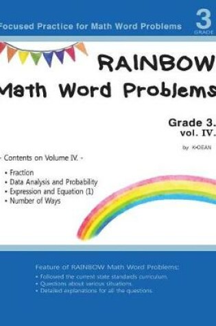 Cover of Rainbow Math Word Problems Grade 3. vol IV.