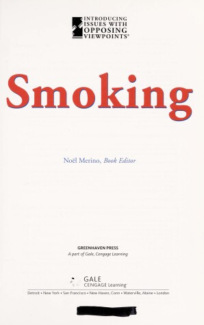 Book cover for Smoking