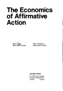 Book cover for Economics of Affirmative Action