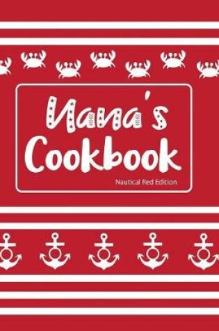 Cover of Nana's Cookbook Nautical Red Edition