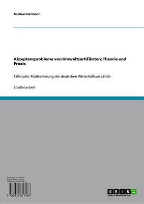 Book cover for Akzeptanzprobleme Von Umweltzertifikaten