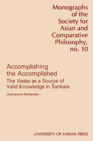 Cover of Accomplishing the Accomplished