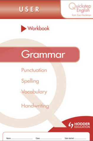 Cover of Quickstep English Workbook Grammar User Stage
