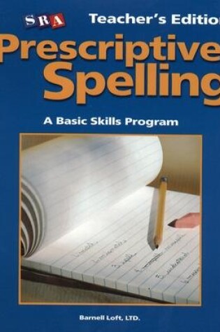 Cover of Prescriptive Spelling, Teacher Edition Book C