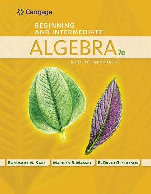 Book cover for Beginning and Intermediate Algebra: A Guided Approach
