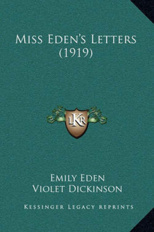 Cover of Miss Eden's Letters (1919)